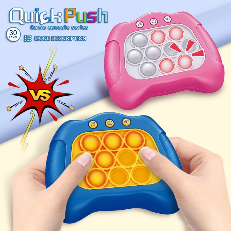 Máy Chơi Game Cầm Tay Pop It Pro Điện Tử Nhấn Bong Bóng Nhanh Chóng Vui Nhộn Whac-A-Mole Chống Căng Thẳng Cho Trẻ Em
