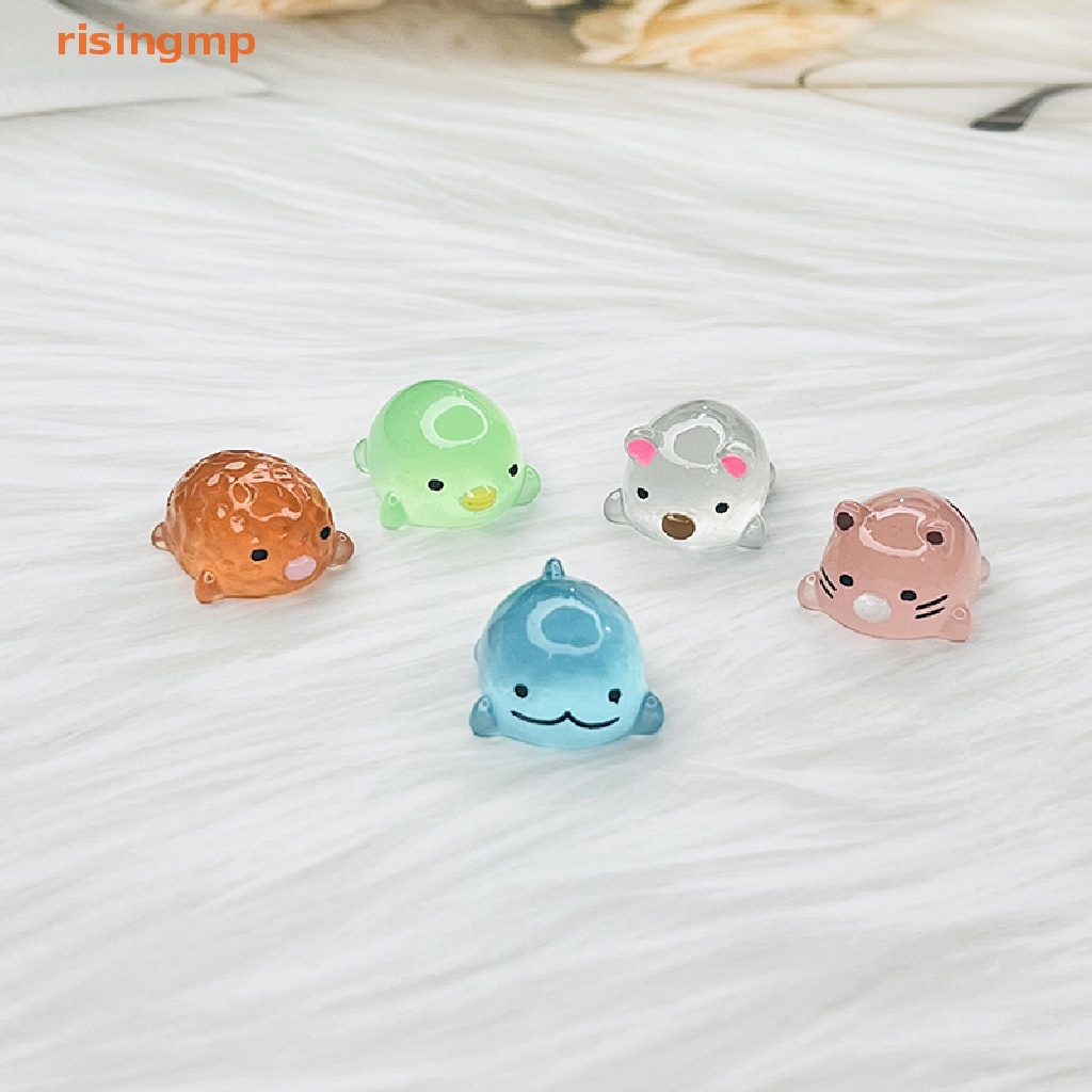 [risingmp] 5 Đồ trang trí Trang Trí Mini Bằng Nhựa Phát Sáng Trong Bóng Tối