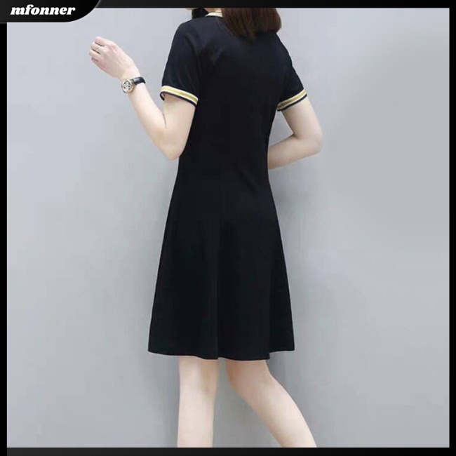 Đầm Midi Tay Ngắn Dáng Rộng Màu Sắc Tinh Khiết Thời Trang Mùa Hè Xinh Xắn Cho Nữ