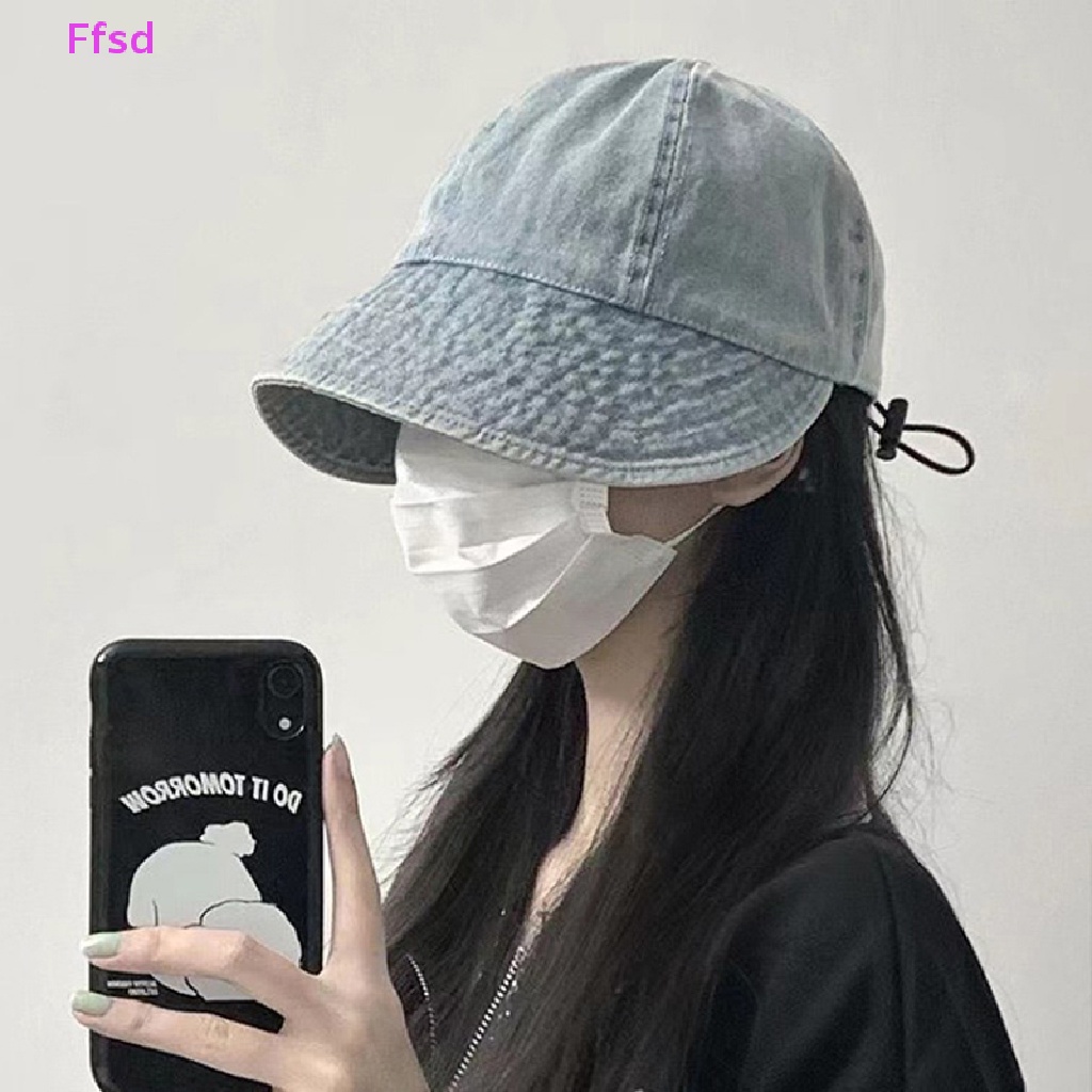 {Ffsd} Mũ Rộng Vành Chống Nắng Đi Biển Mùa Xuân Hè Có Dây Rút Vành Có Thể Điều Chỉnh Và Gấp Lại Khô Nhanh Cho Nam Và Nữ