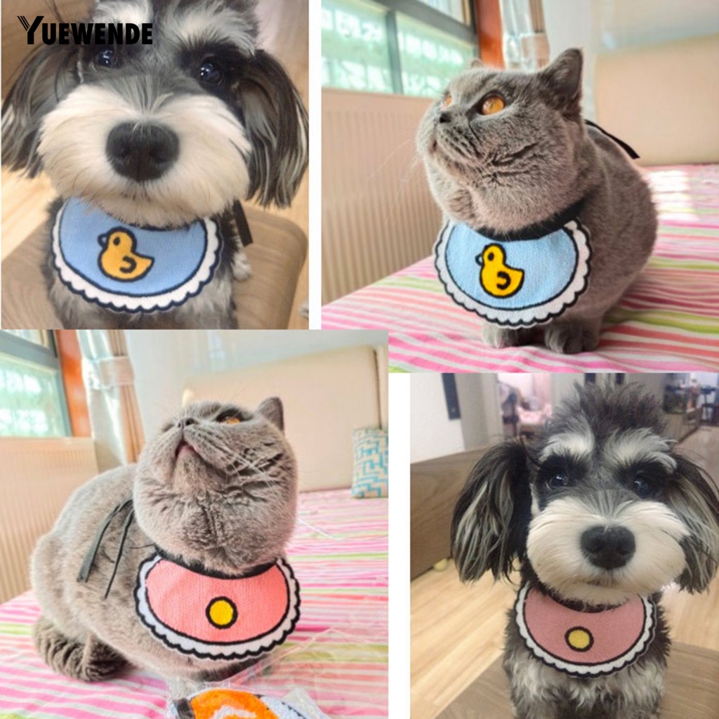 Khăn Quàng Cổ In Họa Tiết Hoạt Hình Đáng Yêu Cho Thú Cưng