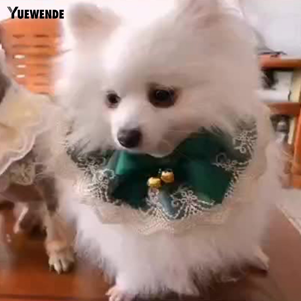 Yếm Ăn Mềm Mại Có Chuông Và Nơ Dành Cho Thú Cưng