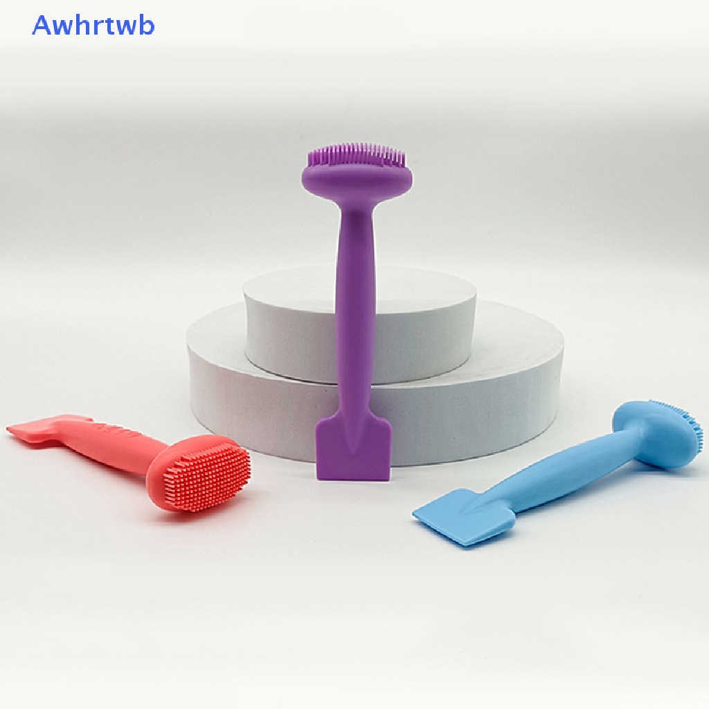 1 Cọ Rửa Mặt Silicone Hai Đầu Mềm Mại Mới