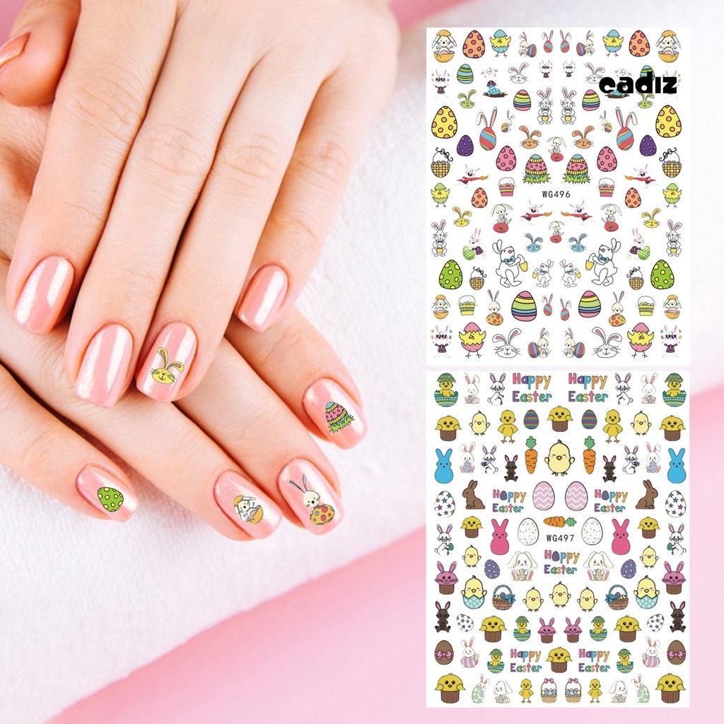 Miếng Dán Trang Trí Móng Tay Nhiều Kiểu Dáng Không Phai Dễ Dàng Tháo Rời