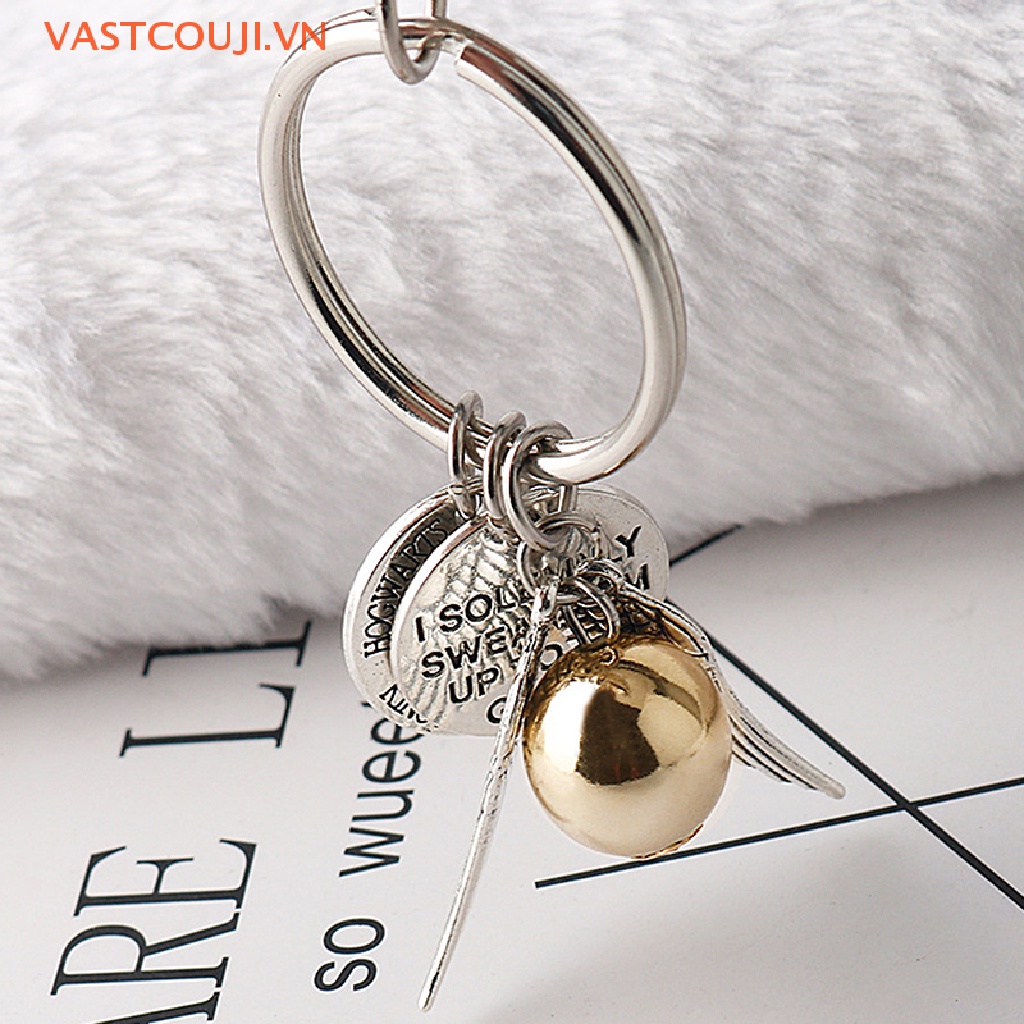 Móc Khóa Hình Đôi Cánh Màu Vàng Thời Trang Cho Nam Và Nữ