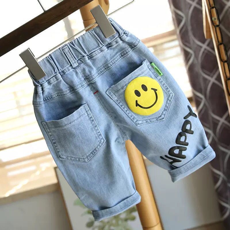 Quần short denim IQ ANGEL thời trang mùa hè cho bé trai