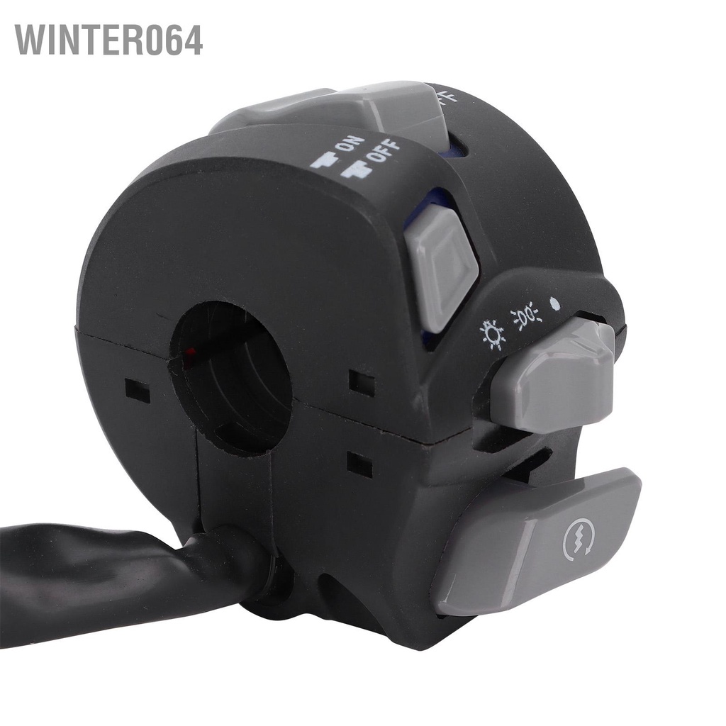 Winter064 Nút điều khiển công tắc tay lái xe máy 22mm Chống nước phổ biến cho đèn báo rẽ