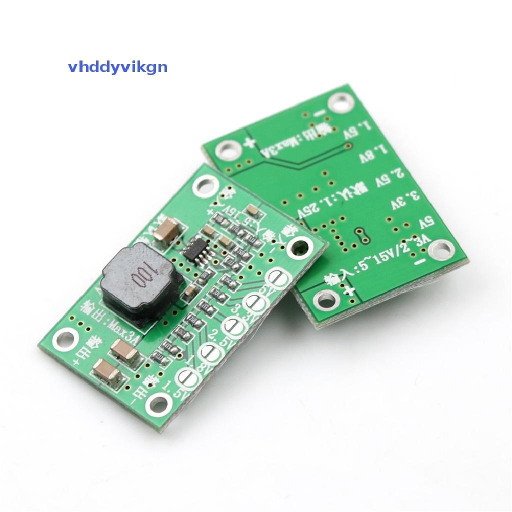 Mô Đun Hạ Áp DC-DC Từ 5~16V Xuống 1.5V 1.8V 2.5V 3.3V 5V 3A Chuyên Dụng