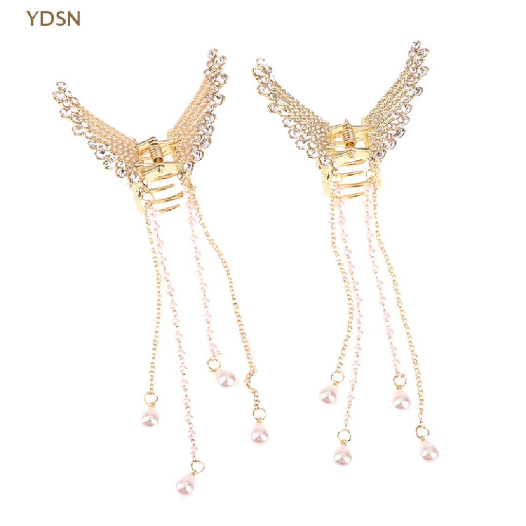 Kẹp Tóc Cá Mập Đính Đá / Ngọc Trai / Hoa / Bướm Xinh Xắn Cho Nữ