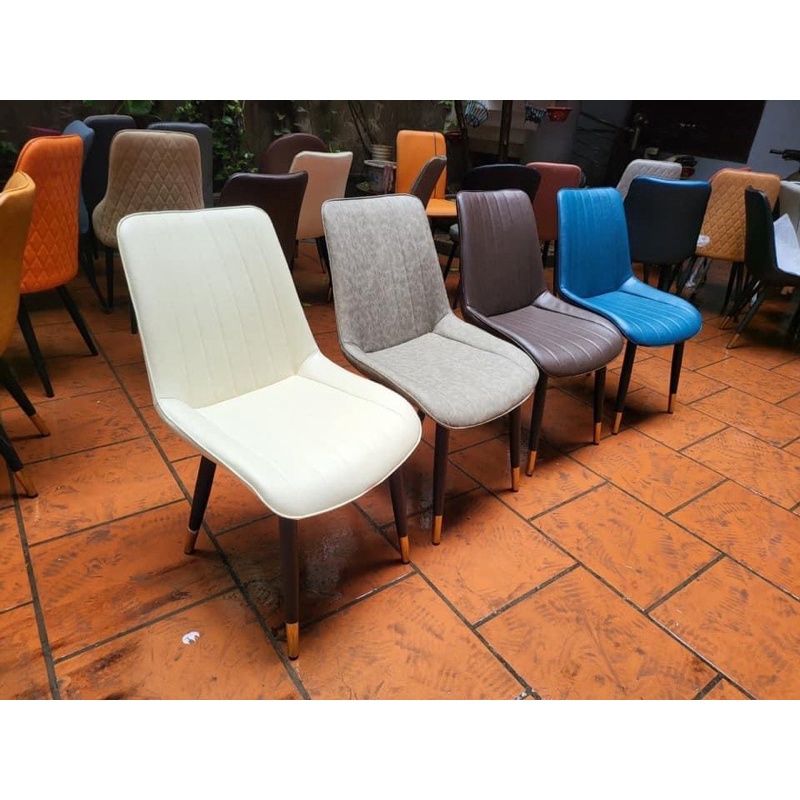 ghế ăn nhập loft về nhiều màu khung sắt chắc chắn phong cách hiện đại