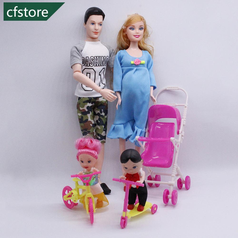 Bộ 5 Búp Bê Ken &amp; Wife Mini A9C9 Dùng Trang Trí