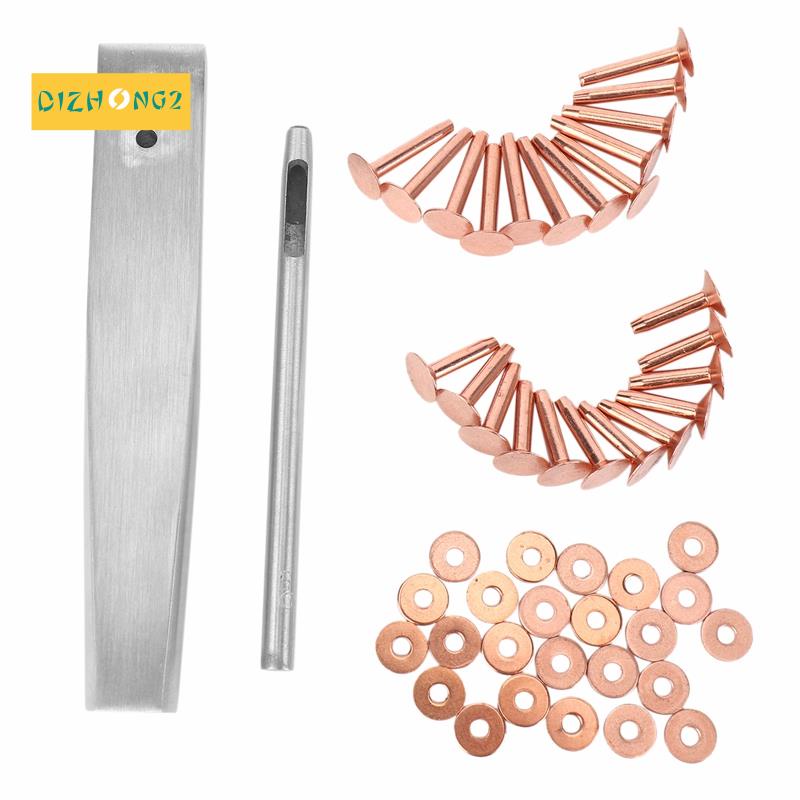 Dụng Cụ Đục Lỗ Đinh Tán Và Mũi Khoan Bằng Đồng Đỏ