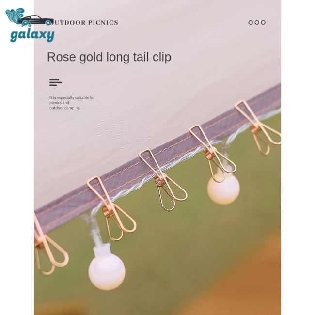 Galaxy Set 20 Kẹp Rỗng Cố Định Dây Lều Cắm Trại