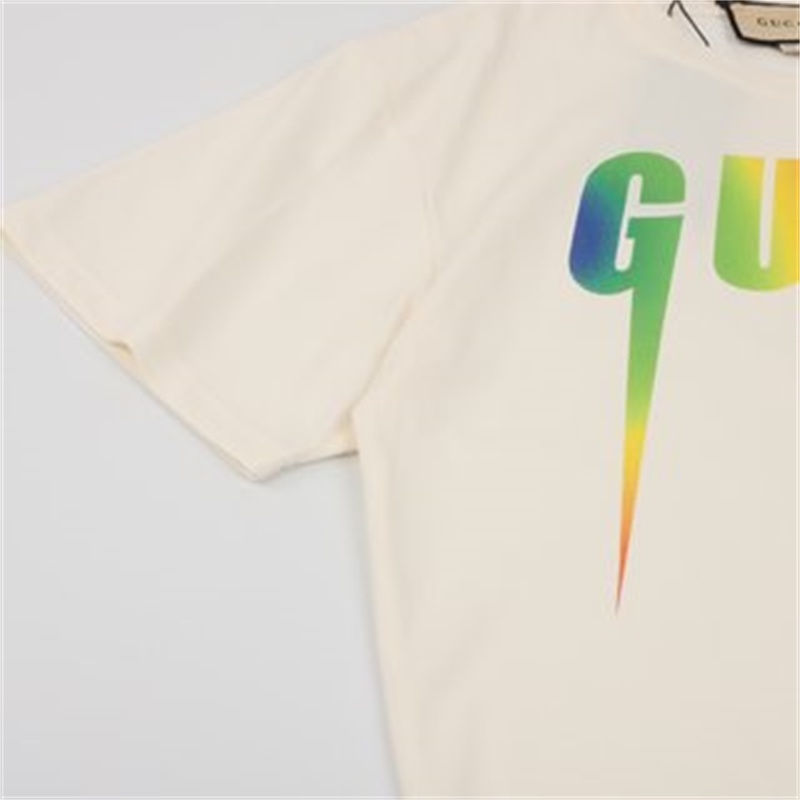 G8u8c8-áo Thun Tay Ngắn Cổ Tròn In Hình Tia Chớp Tốt Nghiệp Phong Cách Unisex