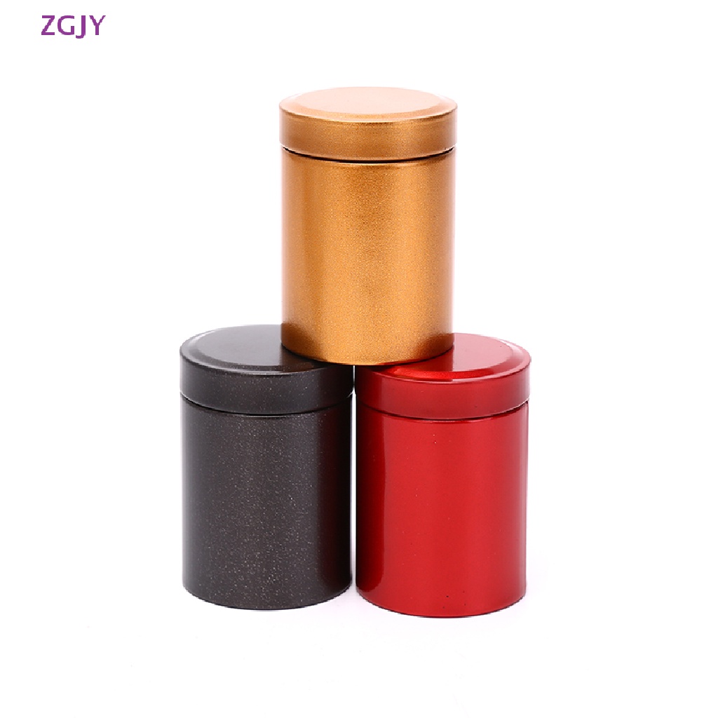 Hũ Đựng Trà Bằng Kim Loại Nhôm Chống Rỉ Kích Thước Nhỏ Gọn Tiện Dụng Mang Theo Du Lịch Mới