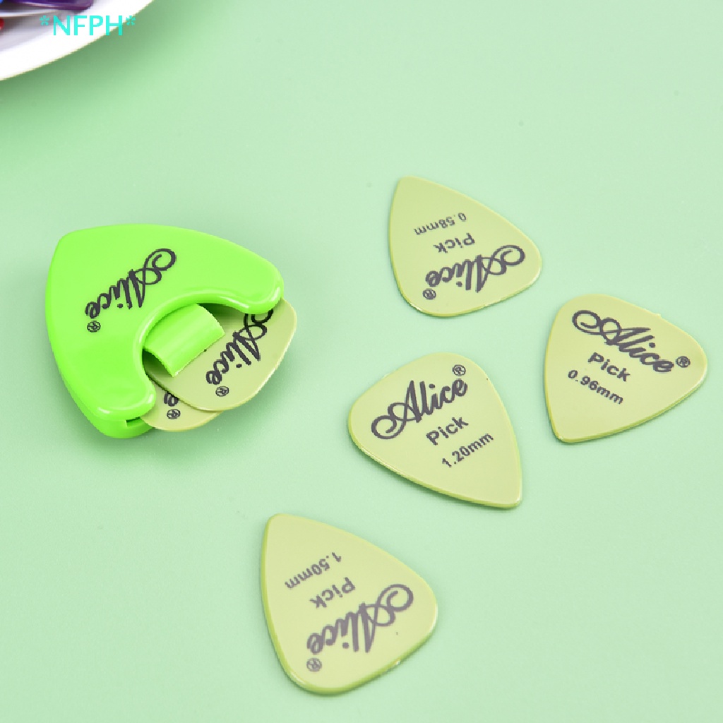 Bộ 6 Miếng Gảy Đàn Guitar + 1 Hộp Đựng Tháo Lắp Nhanh Tiện Dụng Mới