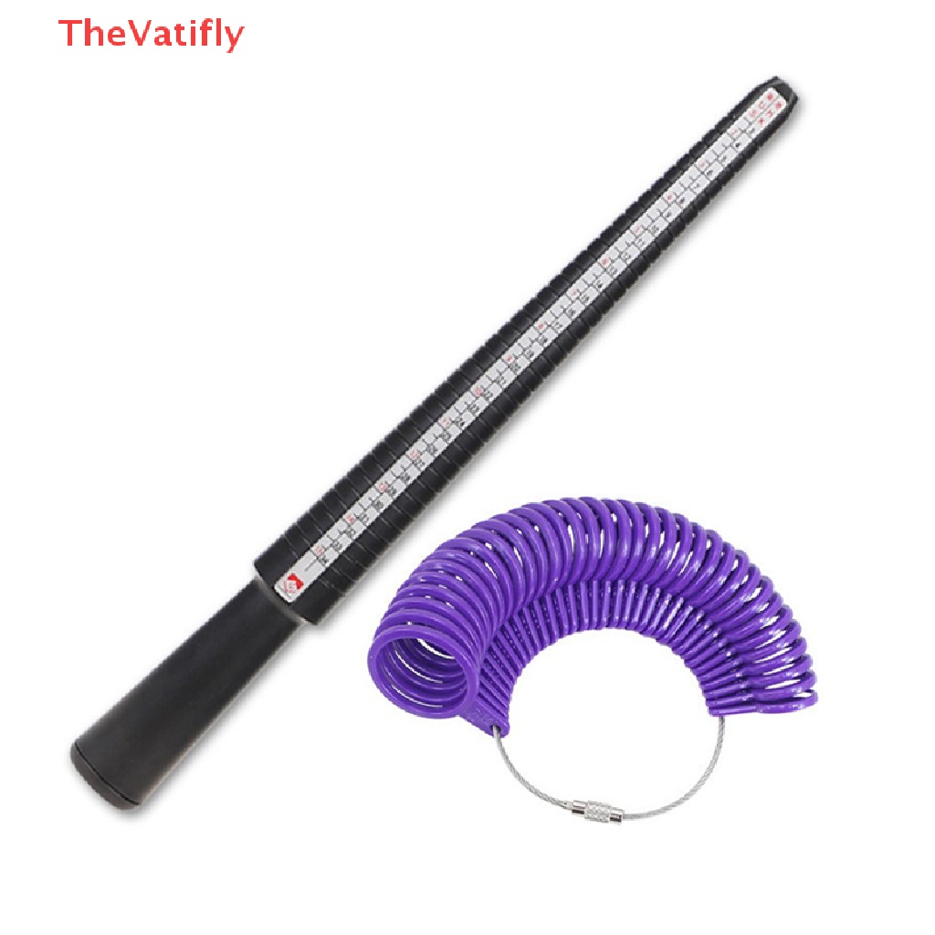 [Thevalifly] Bộ Dụng Cụ Đo Kích Thước Nhẫn Bằng Nhựa Làm Trang Sức Thủ Công Bán Chạy