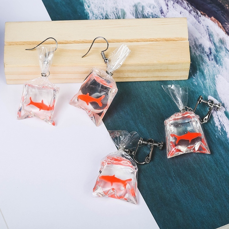 Bông Tai Hình Cá Koi Bằng Acrylic Độc Đáo Thời Trang