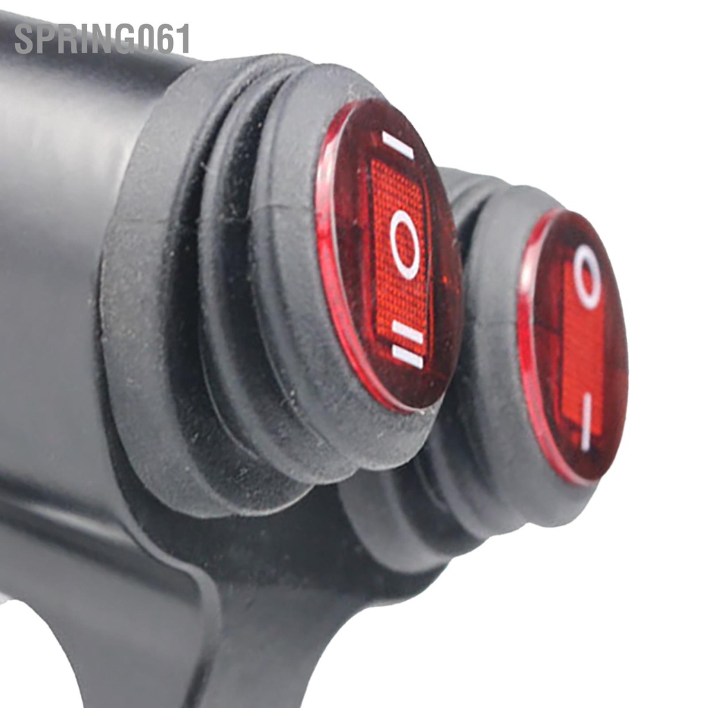 Spring061 Công tắc đèn xe máy chống nước Điện áp đầu vào 12V nháy khẩn cấp cho có báo