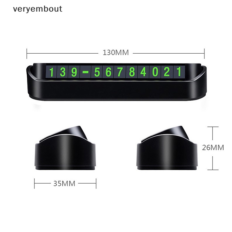Thẻ Đậu Xe Tạm Thời Ghi Số Điện Thoại 13x2.5cm Tiện Dụng