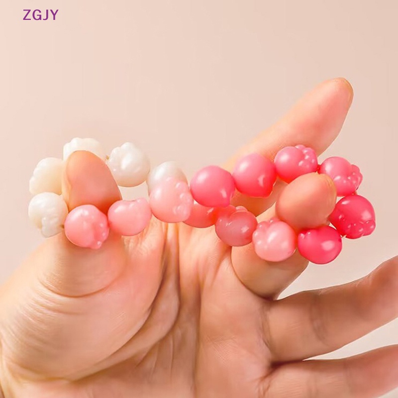 Vòng Tay Chuỗi Hạt Đá Pha Lê Tự Nhiên Co Giãn Màu Gradient Thời Trang Mùa Hè Cho Nữ Mới