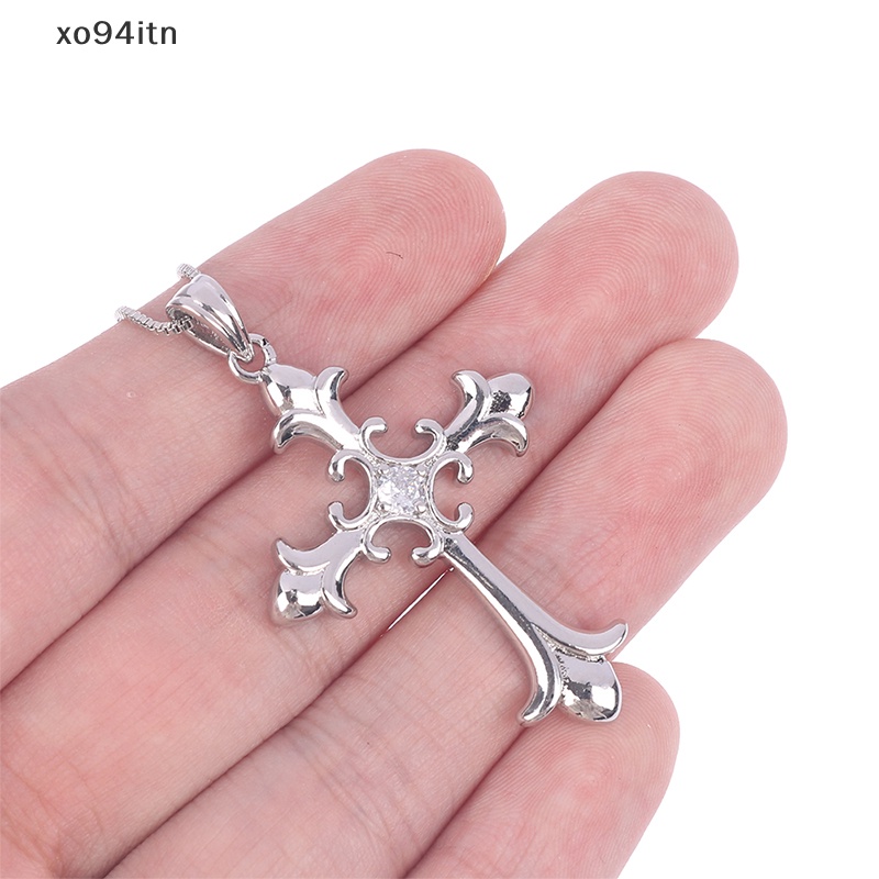 Vòng cổ Thép Không Gỉ Mặt Thánh Giá Đính Đá Thời Trang