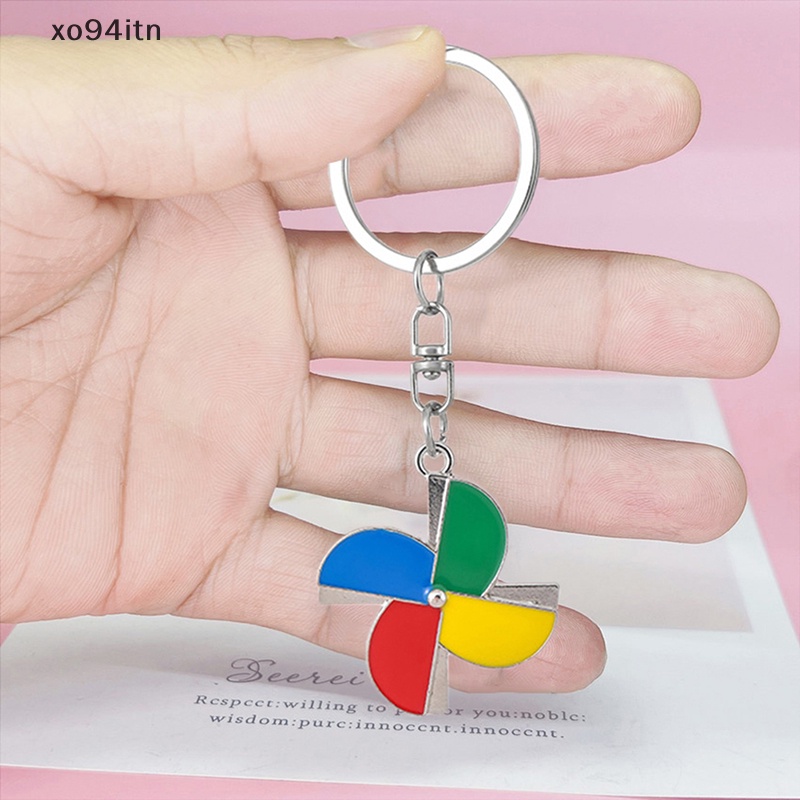 Móc Khóa Hình Cối Xay Gió Nhiều Màu Sắc Dùng Trang Trí Xe Hơi / Túi Xách Giảm Căng Thẳng