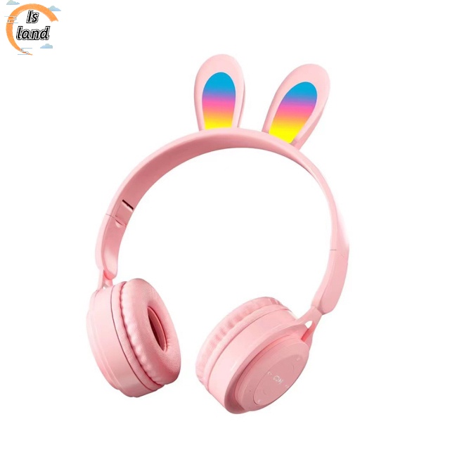 Tai Nghe Bluetooth Không Dây Y08r Thiết Kế Tai Thỏ Dễ Thương Điều Khiển Cảm Ứng