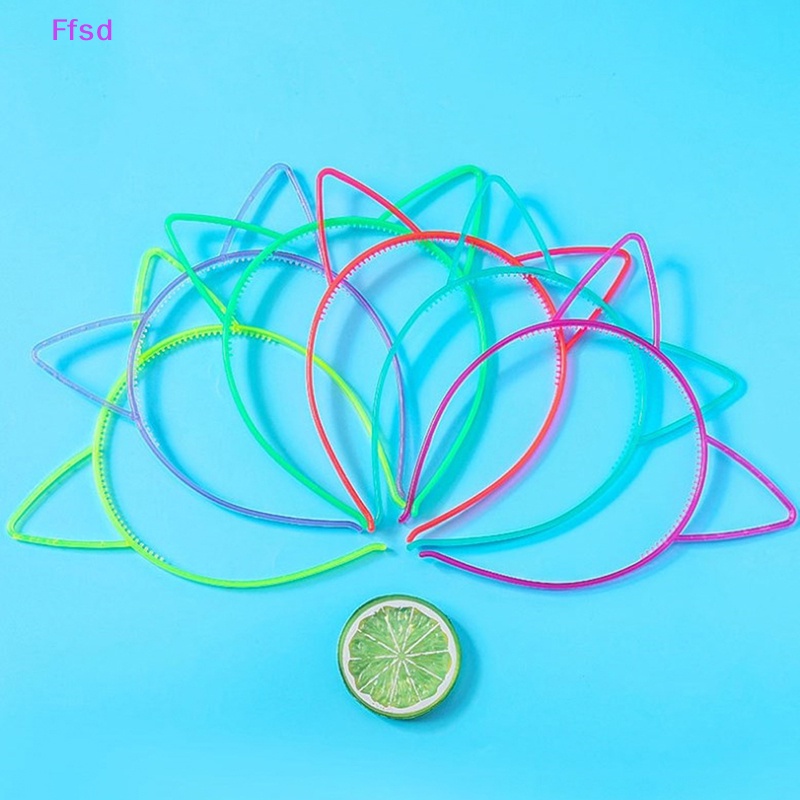 {Ffsd} Băng Đô Tai Mèo Dạ Quang Phát Sáng Trong Bóng Tối Phụ Kiện Tiệc Sinh Nhật Cho Bé Gái * Bán Chạy