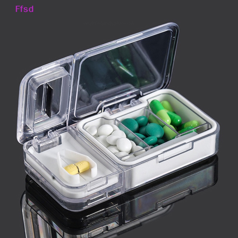 {Ffsd} Hộp Đựng Thuốc / Vitamin Chia Ngăn Di Động Tiện Lợi Cho Du Lịch * Bán Chạy