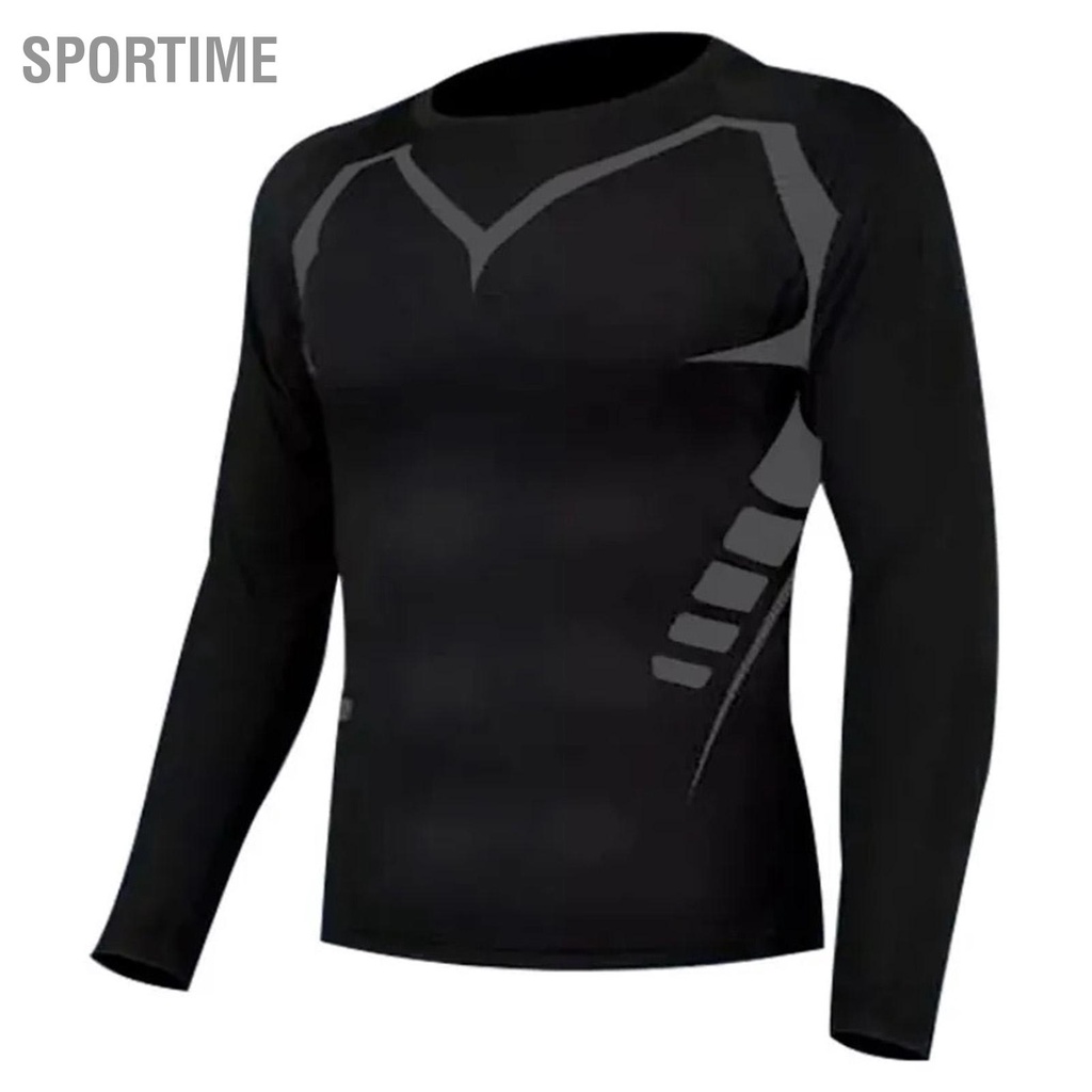 Bán hàng nóng Áo tập thể dục cho nam Bó sát tay dài nhanh khô thao ngoài trời Chạy bộ Quần áo