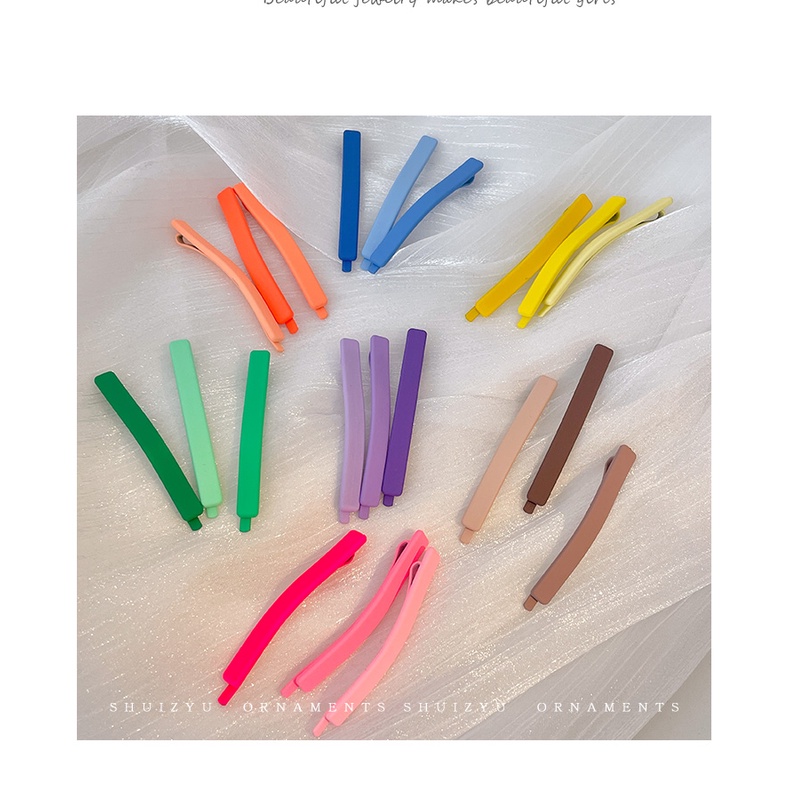 Bộ 6 Kẹp Tóc Một Bên Không Để Lại Dấu Vết Màu Sắc Dành Cho Bạn Gái