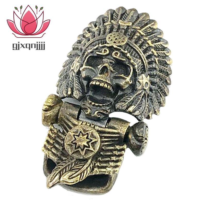 Khóa Cài Đa Năng Bằng Đồng Thau Hình Đầu Lâu Dùng Cho Vòng Tay / Paracord