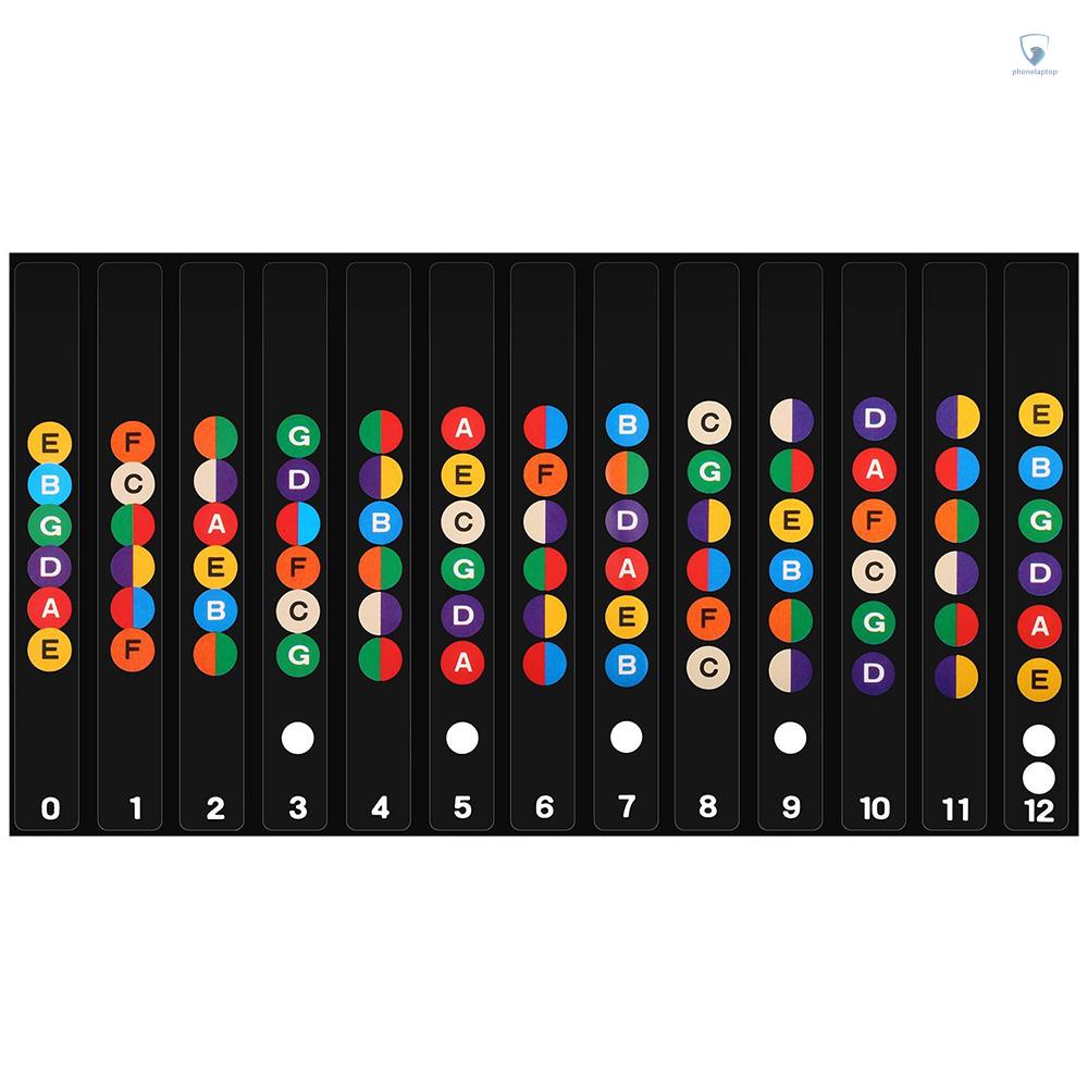 Đề Can Ghi Chú Dán Bảng Phím Đàn Guitar Sáng Tạo Cho Người Mới Bắt Đầu