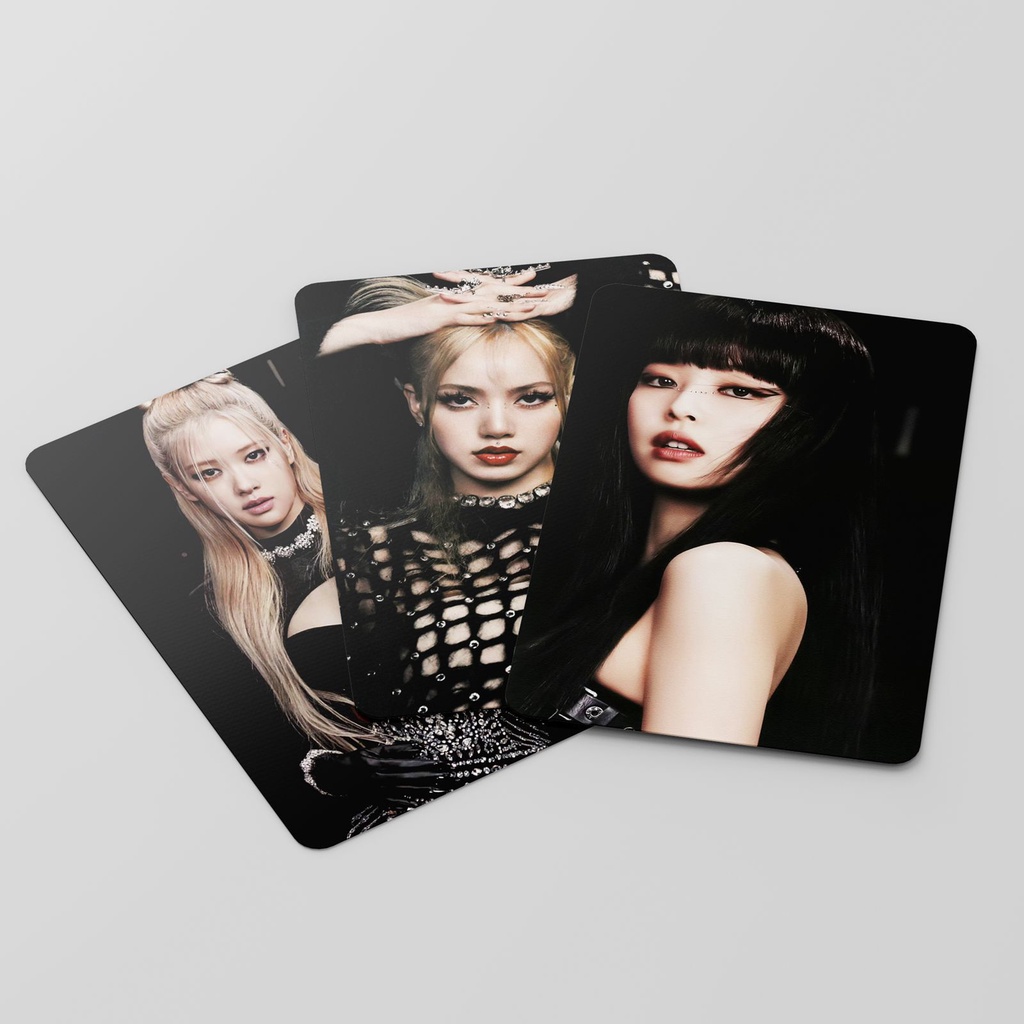 Thẻ Lomo card BlackPink bo góc BORN PINK Đen Shut Down Album Thần Tượng Kpop