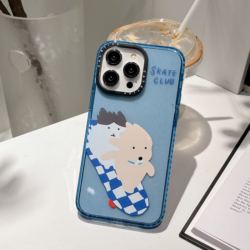 Ốp Điện Thoại TPU Silicon Hình Cún Lấp Lánh Cho iPhone 11 12 13 14 Pro Max