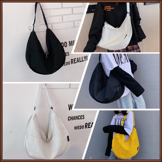 Túi Đeo Chéo Vai Bằng Vải Thời Trang Sành Điệu Dễ Thương Cho Nữ