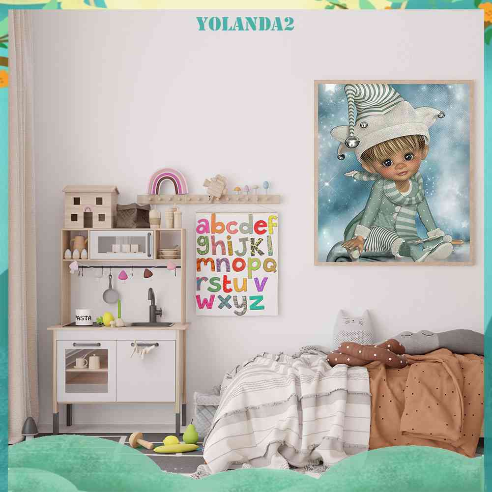 Tranh Đính Đá Kim Cương Toàn Bộ 5D DIY Hình Búp Bê