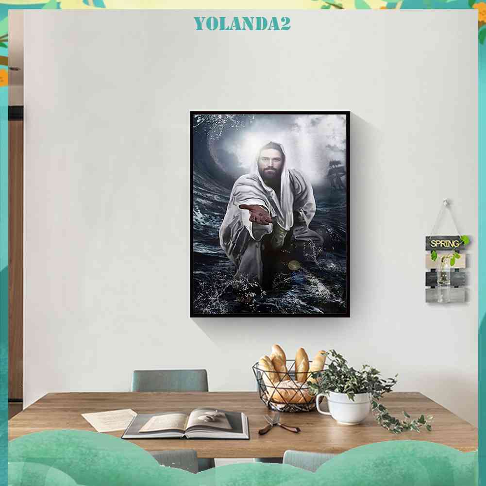 Tranh Đính Đá Kim Cương Toàn Bộ 5D DIY Hình Vẽ Người Đàn Ông Trang Trí Nhà Cửa