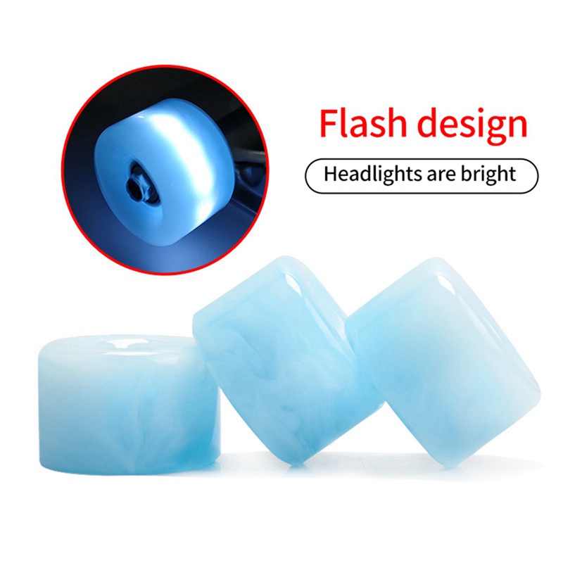 Set 4 Bánh Xe PU Lấp Lánh Dạ Quang Dành Cho Ván Trượt