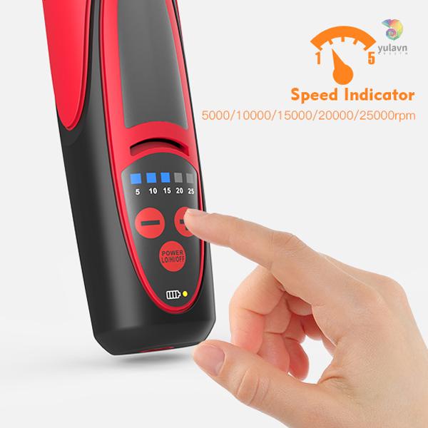Bộ Dụng Cụ Xoay Không Dây 7.4V Mini Đa Năng Với 5 Tốc Độ Khác Nhau 5000-25000rpm 4 LED Và 38 Đèn LED Để Chạm Khắc