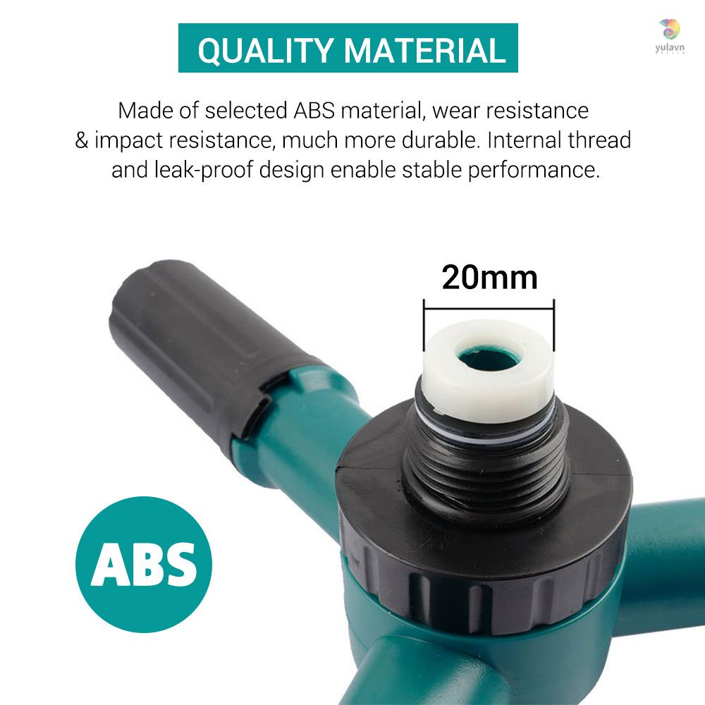 Vòi Phun Nước Ba Cánh Xoay 360 Độ Bằng Nhựa Có Thể Điều Chỉnh Tiện Dụng