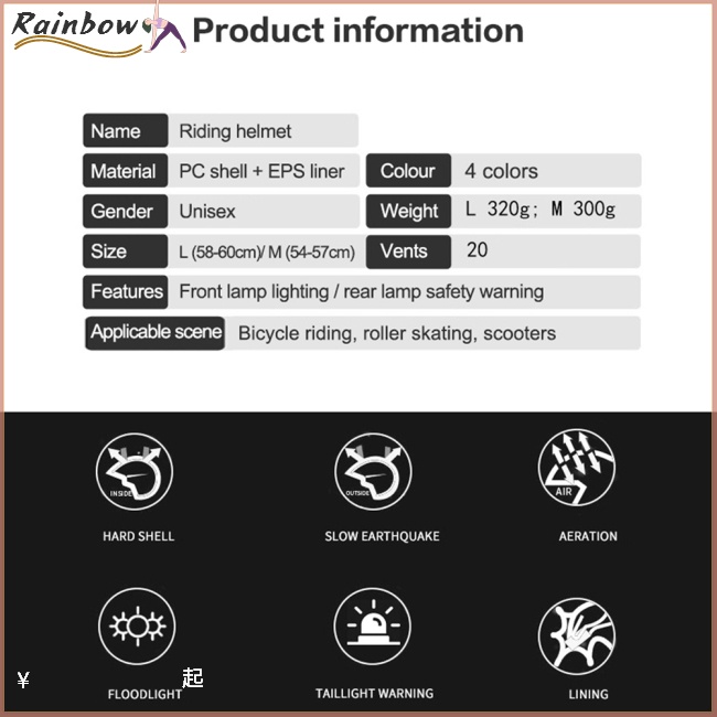 [COD] Mũ Bảo Hiểm Cứng Mùa Hè Thoáng Khí Có Đèn Led Cảnh Báo An Toàn Cho Hoạt Động Ngoài Trời