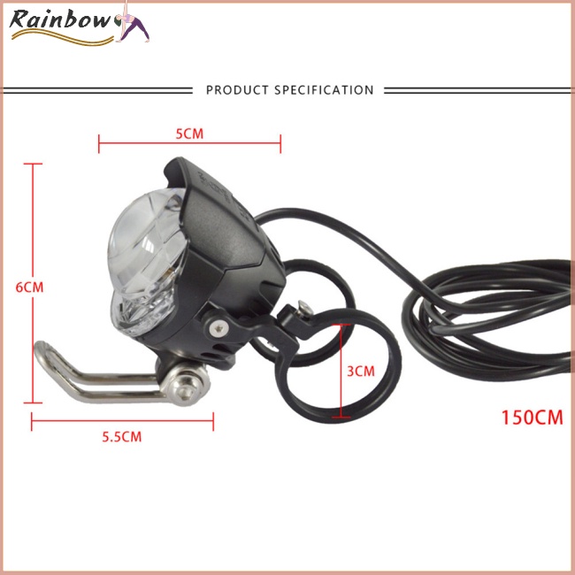 Còi Xe Đạp Bằng Hợp Kim Nhôm Hai Khung Gắn Đèn Led