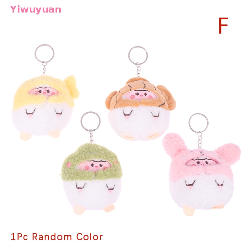 Búp Bê Nhồi Bông Hình Thỏ Gà Sáng Tạo 10CM Trang Trí Ba Lô / Móc Khóa Xe Hơi Mới