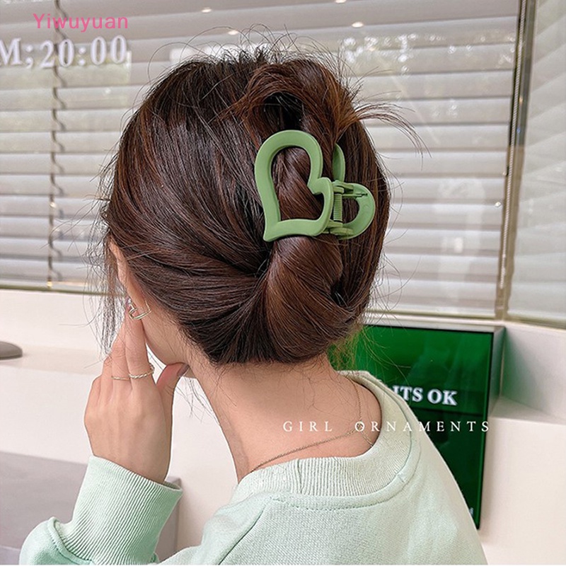 < Yiwuyuan > Kẹp Tóc Cá Mập Cỡ Vừa Thanh Lịch Khí Chất Hàn Quốc Mới