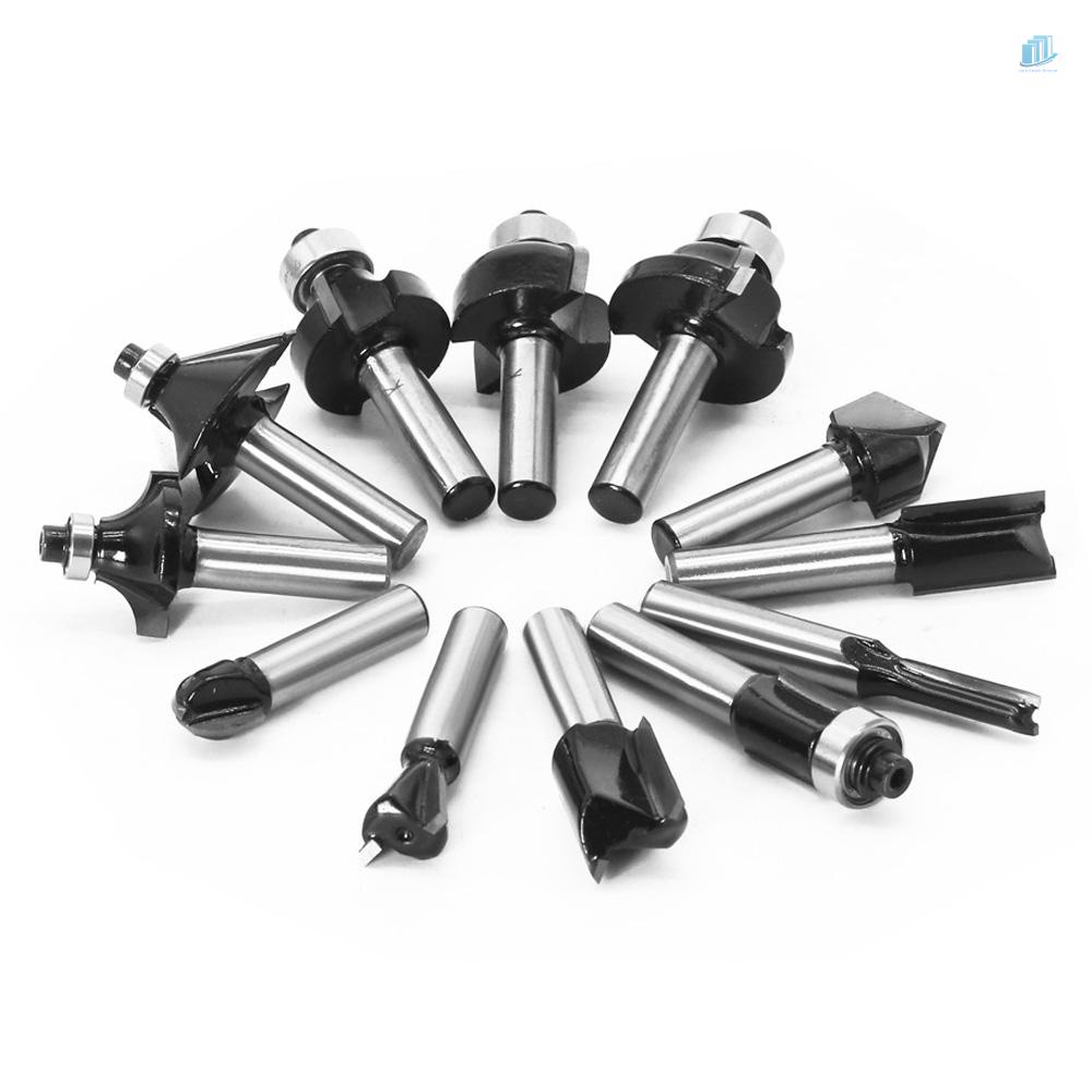 Bộ 12 Mũi Khoan Cắt Gỗ Tungsten Carbide 8mm Chuyên Dụng