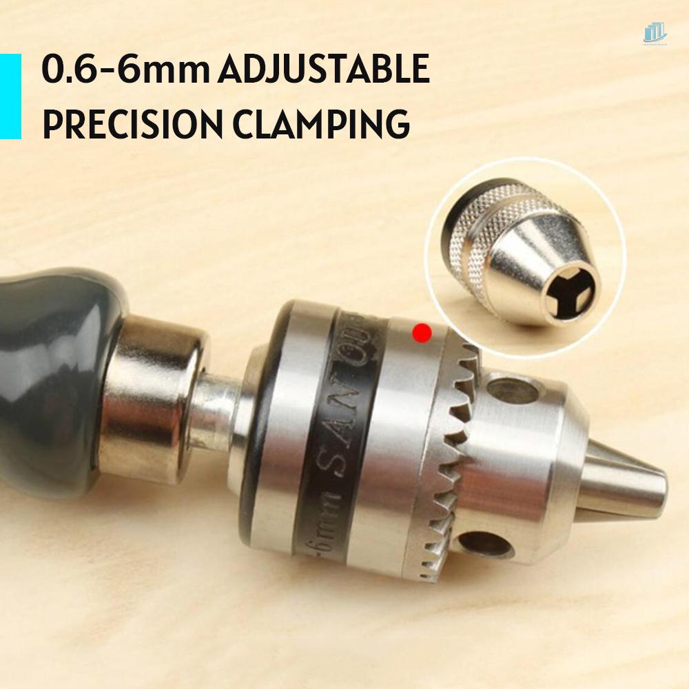 Bộ Mũi Khoan Cầm Tay 7 Trong 1 Kèm 5 Đầu Kẹp Mũi Khoan Xoắn 0.6-6mm