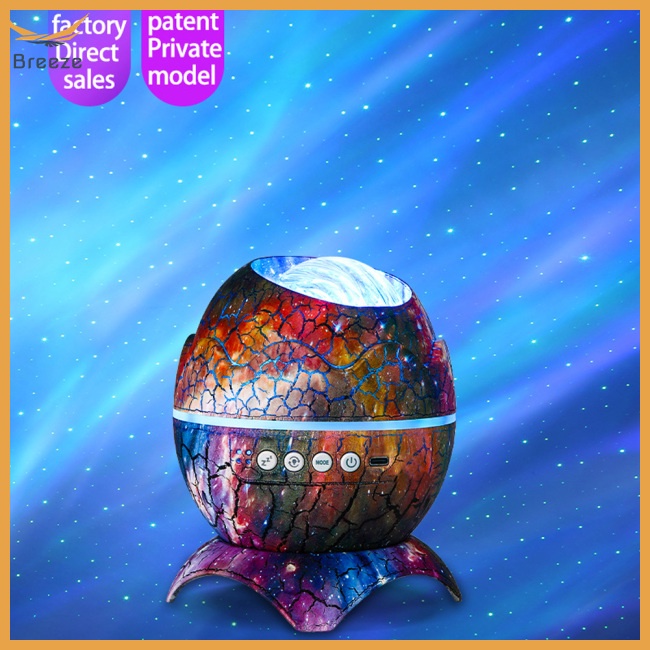 Loa Bluetooth Hình Vỏ Trứng Khủng Long Có Đèn Led Cho Bé