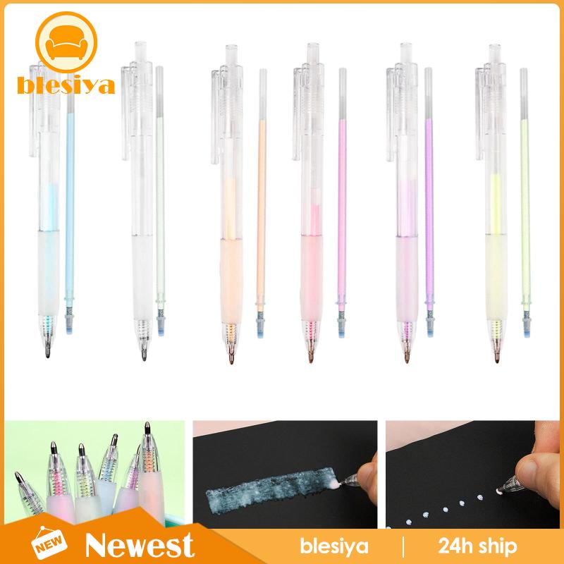 Set 6 Bút Nhấn Nhanh Khô Kèm Ruột Bút Thay Thế Tiện Dụng